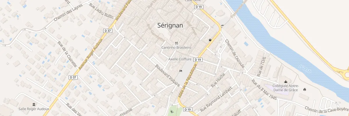 Plan du 3 Rue Gen Henric à Sérignan