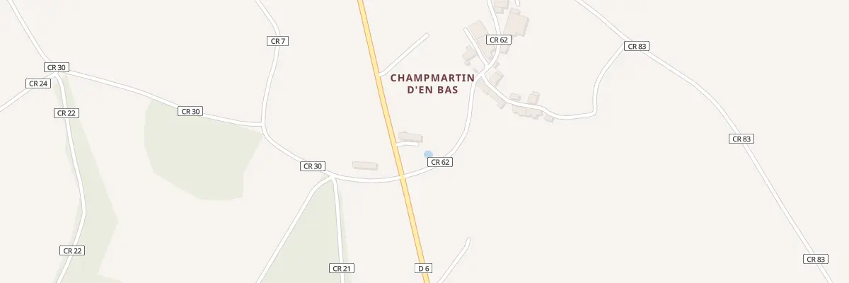 Plan du 100 Champmartin d’En Bas à Lainsecq