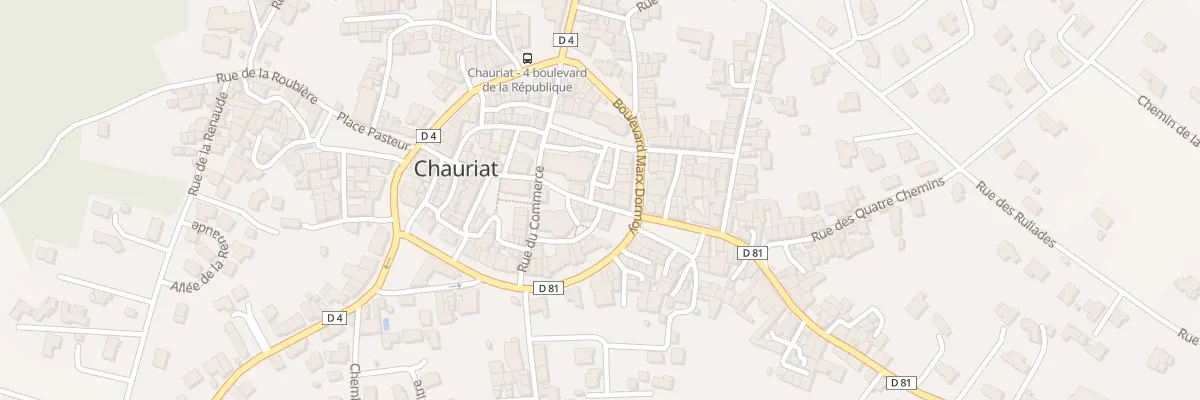 Plan du 2 Rue du Onze Novembre à Chauriat