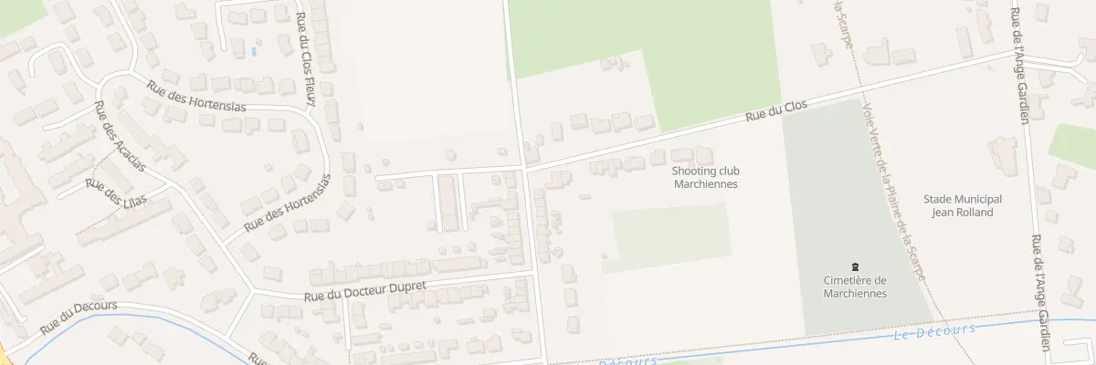 Plan du 28 Rue du Clos à Marchiennes