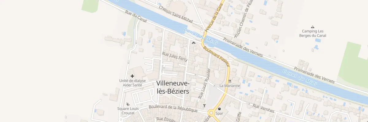 Plan du 32 Rue Jean Laurès à Villeneuve-lès-Béziers