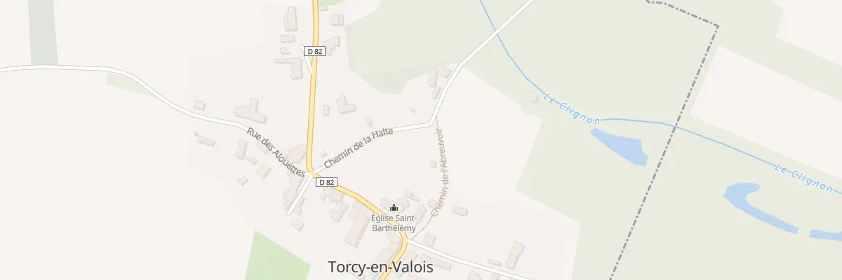 Plan du 1 Che de la Halte à Torcy-en-Valois