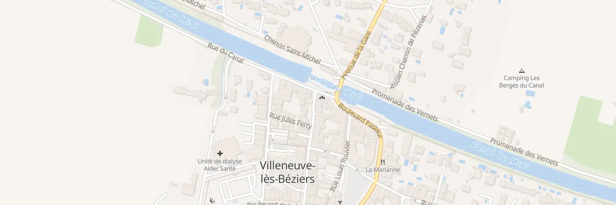 Plan du 40 Rue Jean Laurès à Villeneuve-lès-Béziers