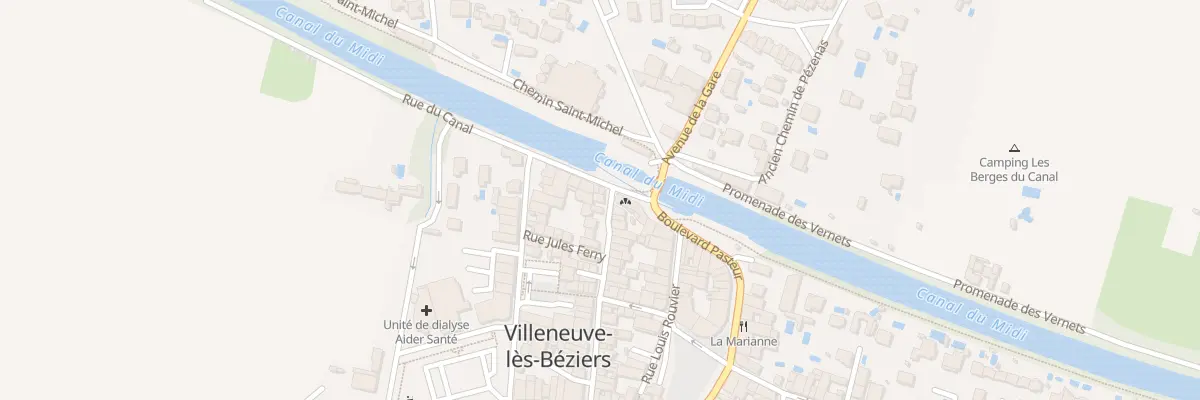 Plan du 42 Rue Jean Laurès à Villeneuve-lès-Béziers