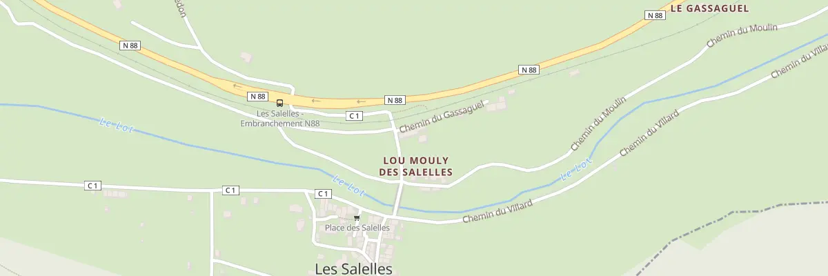 Plan du 5056 Les Salelles aux Salelles