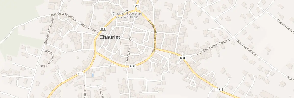 Plan du 1 Rue du Onze Novembre à Chauriat
