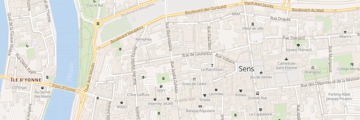 Plan du 6 Rue de Laurencin à Sens