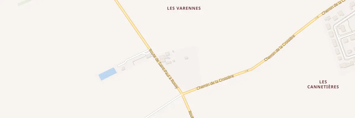Plan du 1 Che de Saint Paul a Rosoy à Sens