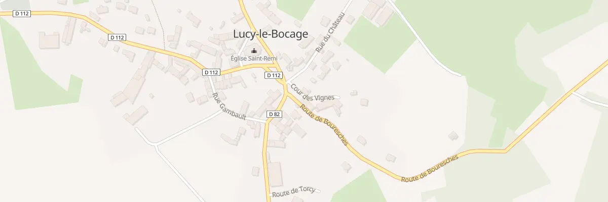 Plan du 1 Rte de Bouresches à Lucy-le-Bocage