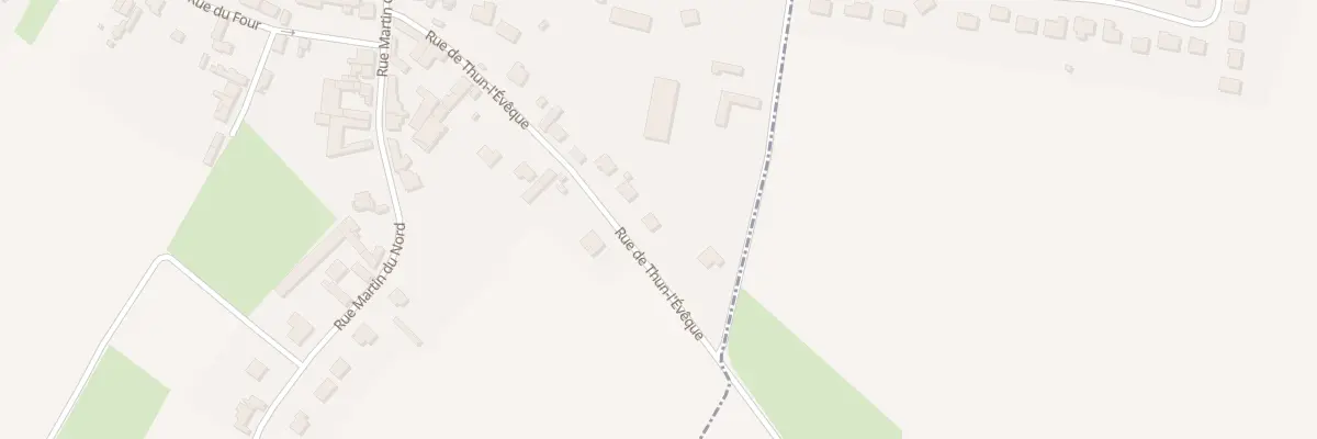 Plan du 13 Rue de Thun l’Eveque à Paillencourt