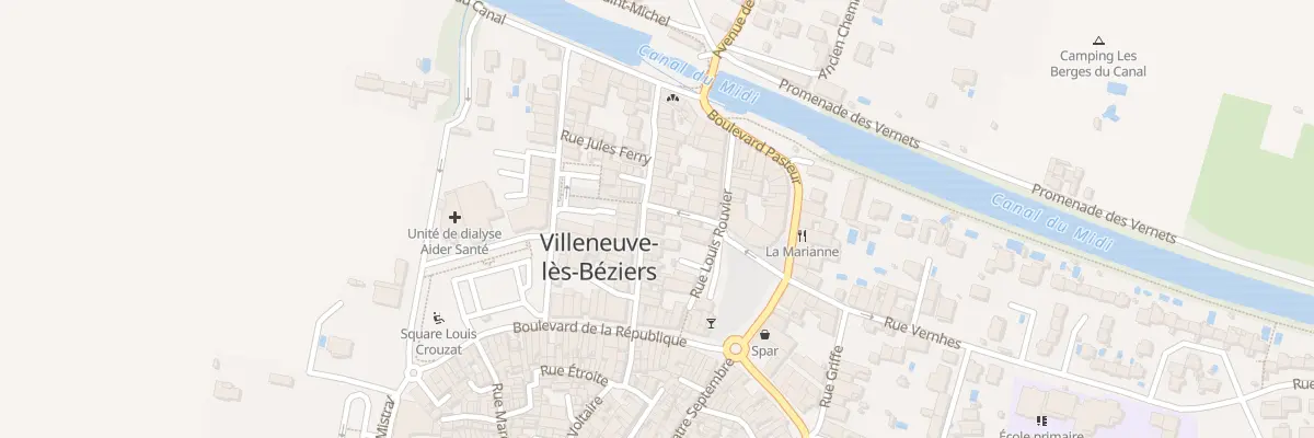 Plan du 25 Rue Jean Laurès à Villeneuve-lès-Béziers