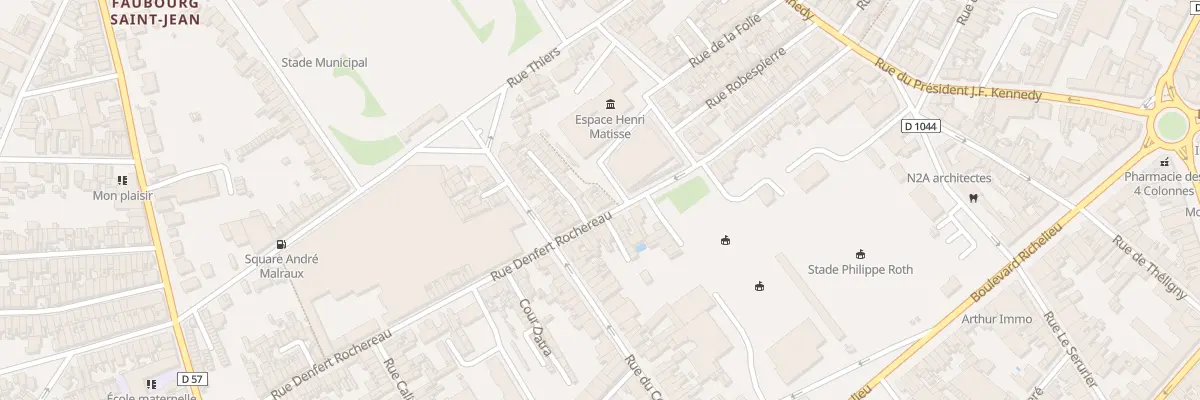 Plan du 50 Rue Denfert Rochereau à Saint-Quentin
