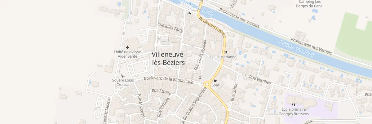 Plan du 15 Rue Jean Laurès à Villeneuve-lès-Béziers