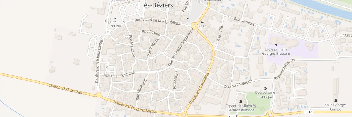Plan du 5 Rue du Quatre Septembre à Villeneuve-lès-Béziers