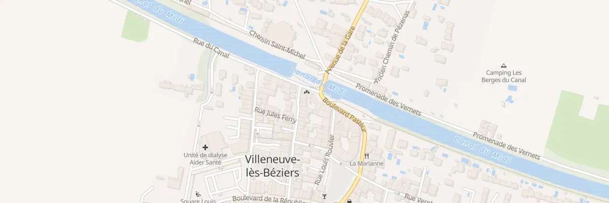 Plan du 45 Rue Jean Laurès à Villeneuve-lès-Béziers