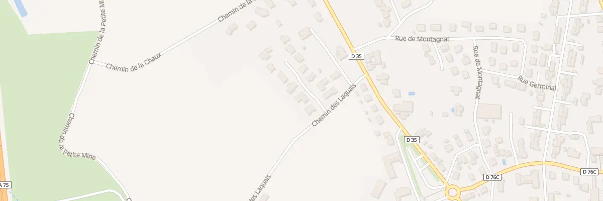 Plan du 9005 Che des Laquais à Charbonnier-les-Mines