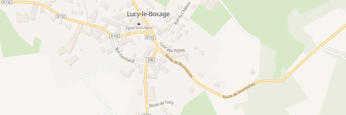 Plan du 3 Rte de Bouresches à Lucy-le-Bocage