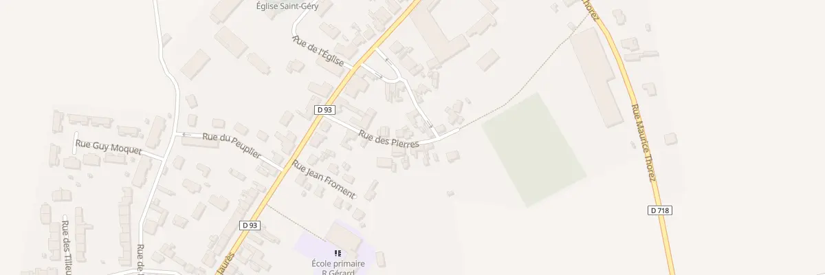 Plan du 1 Rue des Pierres à Lehaucourt