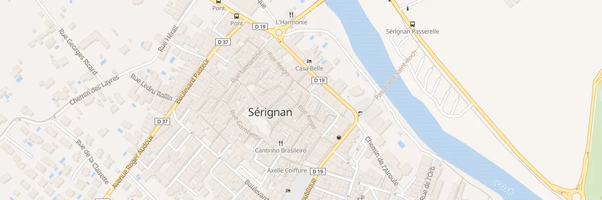 Plan du 38 Rue Amat à Sérignan