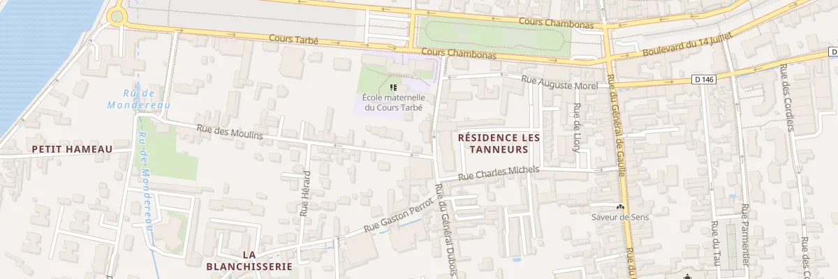 Plan du 4 Rue General Dubois à Sens