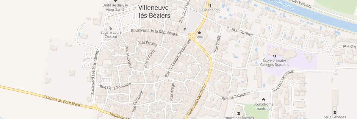 Plan du 25 Rue du Quatre Septembre à Villeneuve-lès-Béziers