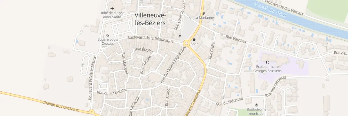Plan du 20 Rue du Quatre Septembre à Villeneuve-lès-Béziers