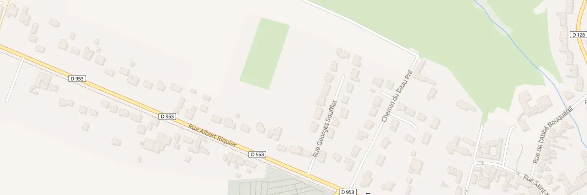 Plan du 845 Rue Albert Ricquier à Beuvry-la-Forêt