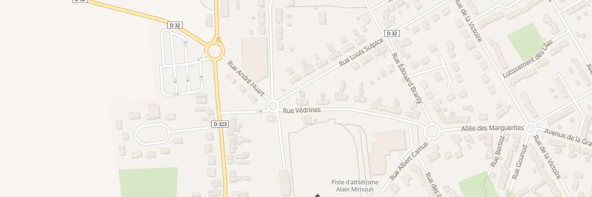 Plan du 1 Rue Védrines à Tergnier