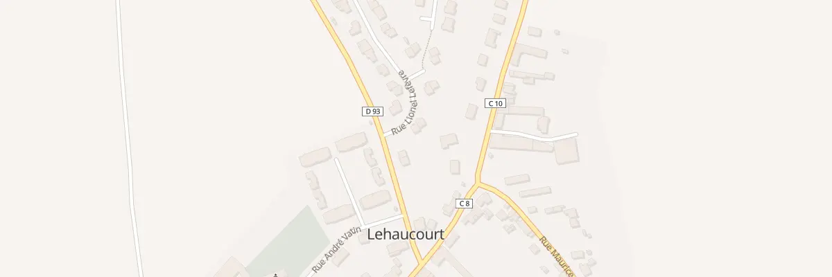 Plan du 2 Rue Lionel Lefèvre à Lehaucourt