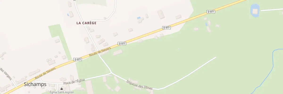 Plan du 35 Rte de Nevers à Sichamps