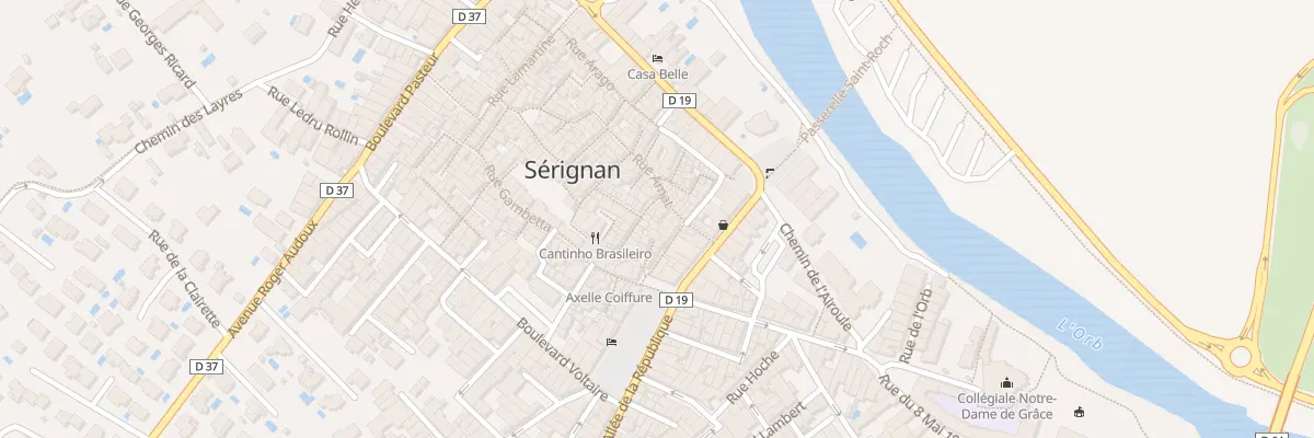 Plan du 33 Rue Amat à Sérignan