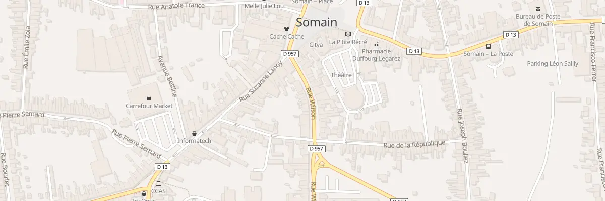 Plan du 16 Rue Wilson à Somain