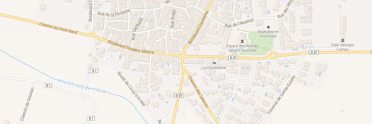 Plan du 42 Rte de Sérignan à Villeneuve-lès-Béziers