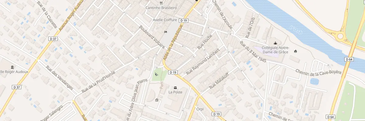 Plan du 7 Rue Amiral Courbet à Sérignan