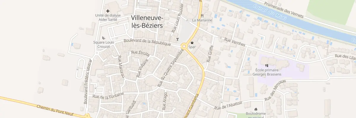 Plan du 43 Rue du Quatre Septembre à Villeneuve-lès-Béziers