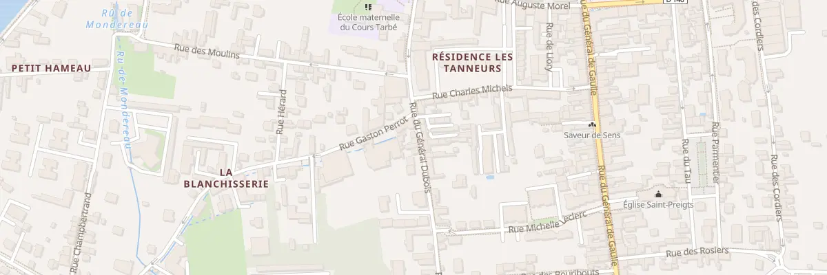 Plan du 10 Rue General Dubois à Sens