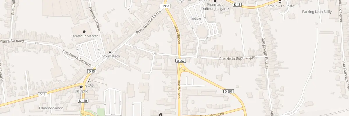 Plan du 30 Rue Wilson à Somain