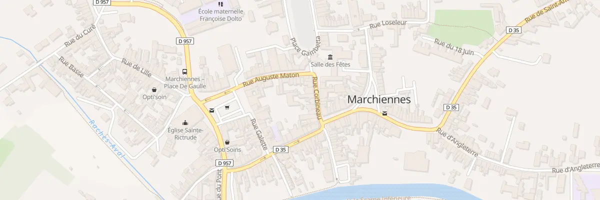 Plan du 8 Rue Corbineau à Marchiennes