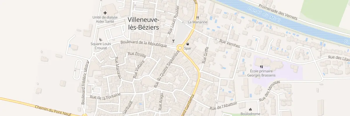 Plan du 45 Rue du Quatre Septembre à Villeneuve-lès-Béziers