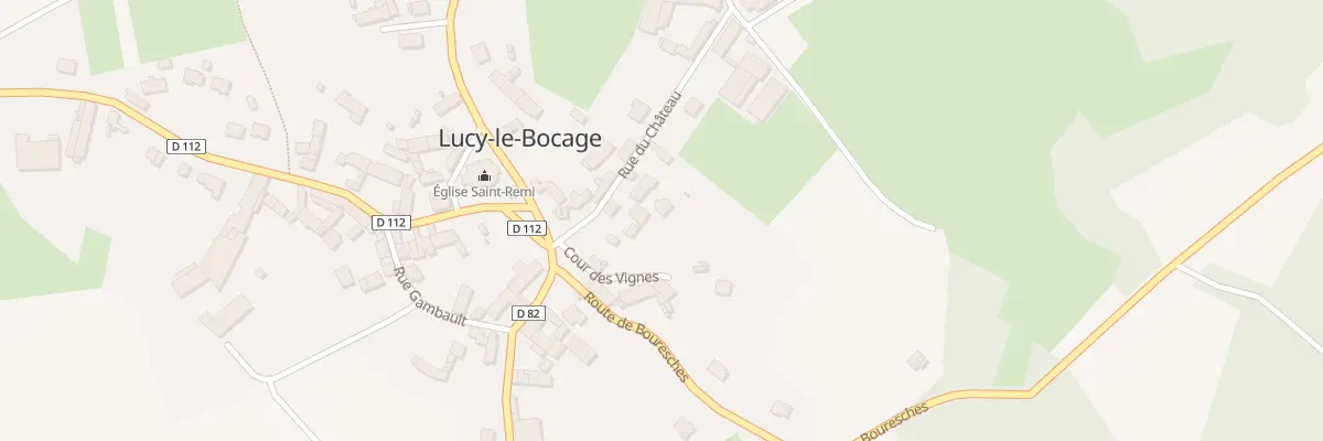 Plan du 6 Rue du Château à Lucy-le-Bocage