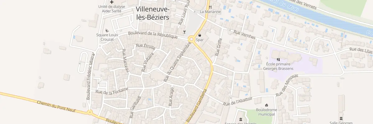Plan du 35 Rue du Quatre Septembre à Villeneuve-lès-Béziers