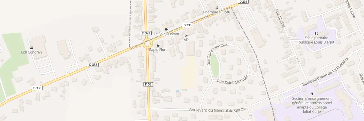 Plan du 213 Bd Gambetta à Condren