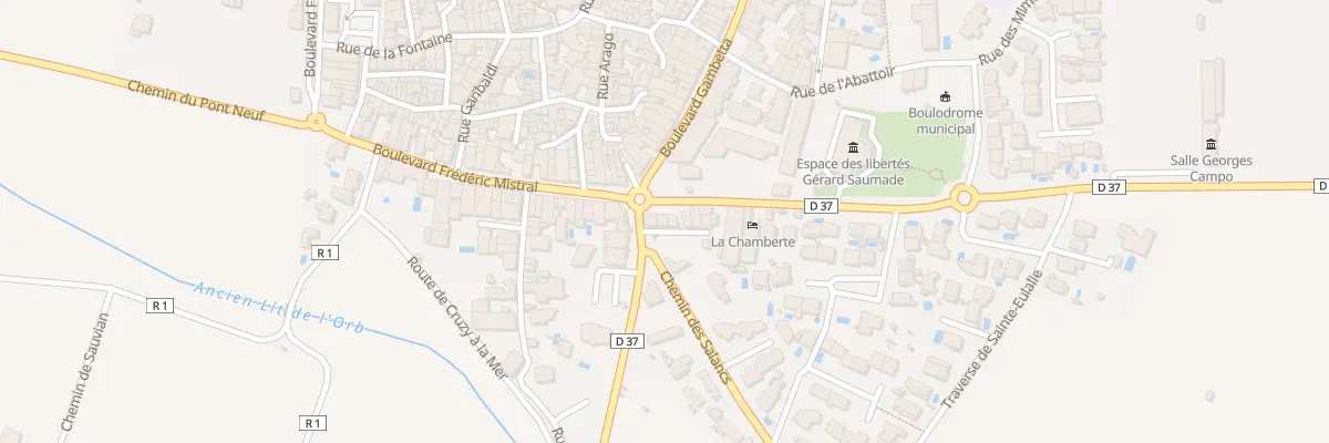 Plan du 46 Rte de Sérignan à Villeneuve-lès-Béziers