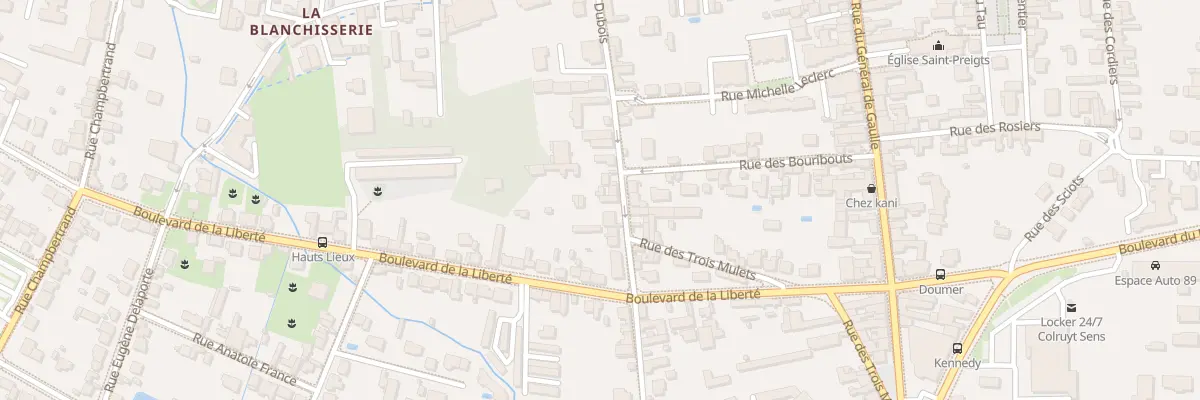 Plan du 44 Rue General Dubois à Sens