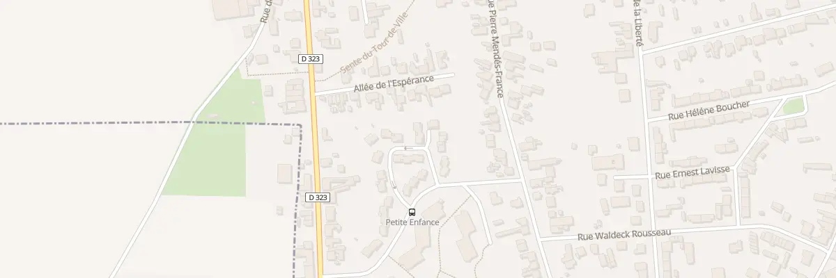 Plan du 15 Rue du Docteur Norbert Cerf à Tergnier