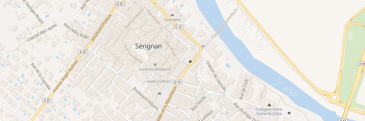 Plan du 2 Rue Amat à Sérignan