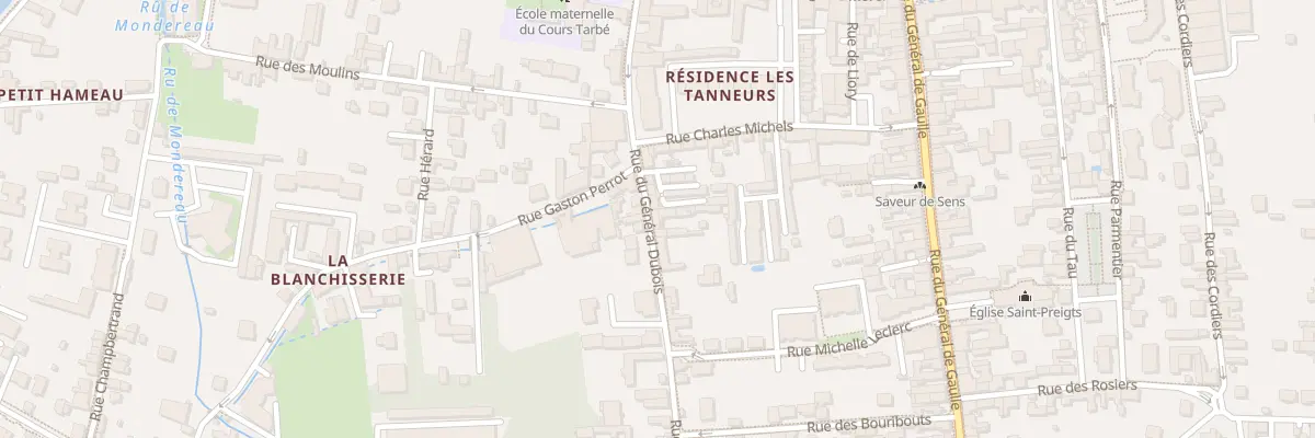 Plan du 21 Rue General Dubois à Sens
