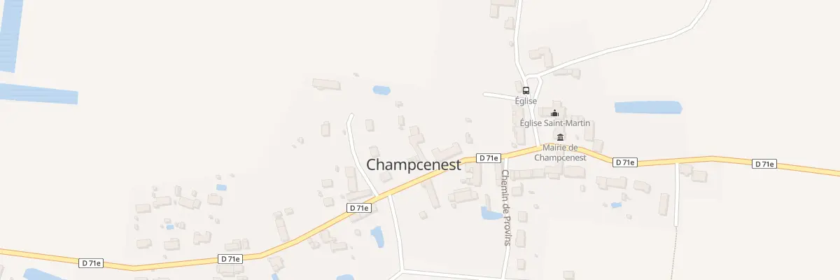 Plan du 12 Av des Peupliers à Champcenest