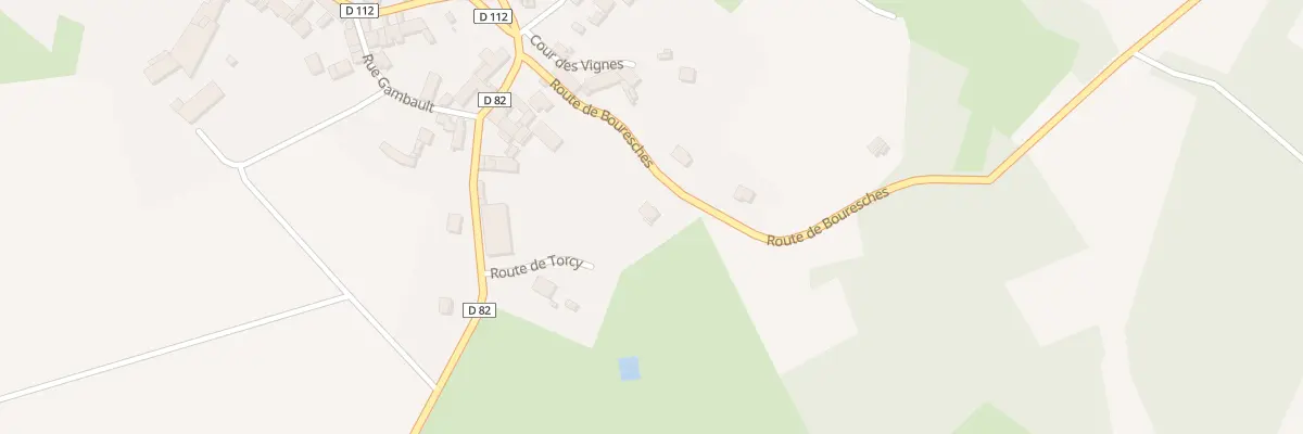 Plan du 2 Rte de Bouresches à Lucy-le-Bocage