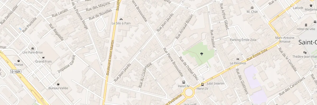 Plan du 75 Rue Pierre Brossolette à Saint-Quentin